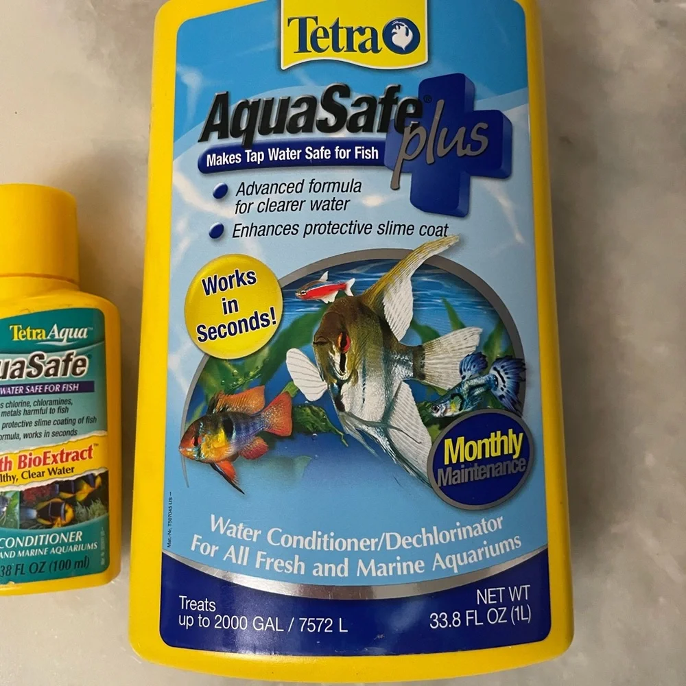 BUNDLE Of 3 TETRA AQUA SAFE Plus and Water Conditioner